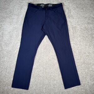 NIKE Dri-Fit Pants Golf Navy Blue 30x30 (30x29 actual) Men's Performance Stretch